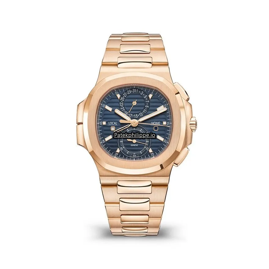 Patek Philippe Nautilus 5990/1r-001 40.5MM Rose Gold Case Automatic