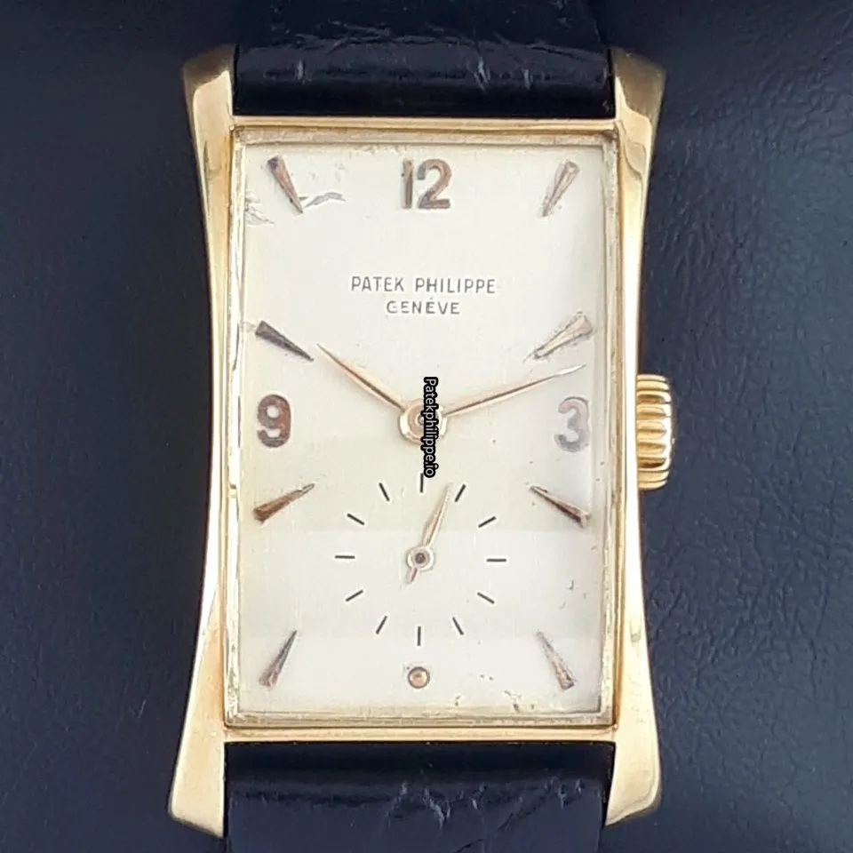 Patek Philippe 1593 41x25MM Yellow Gold Case Manual Winding
