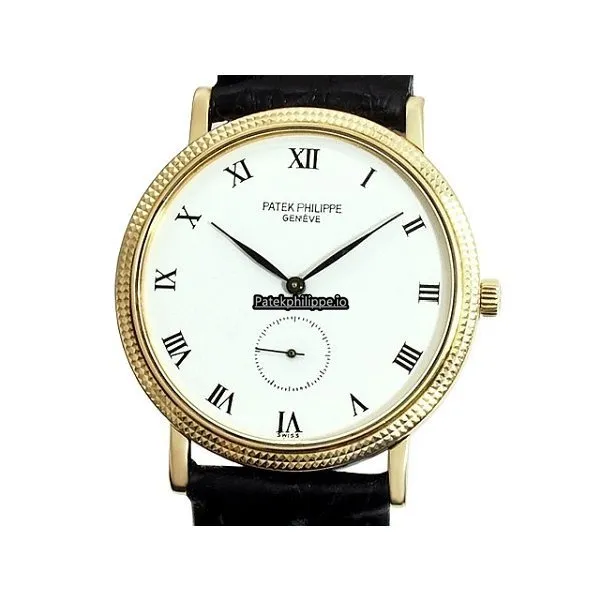 Patek Philippe Calatrava 3919j-001 33MM Yellow Gold Case Manual Winding