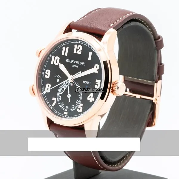 Alternative view of Patek Philippe Travel Time 5524r-001 42MM Rose Gold Case Automatic