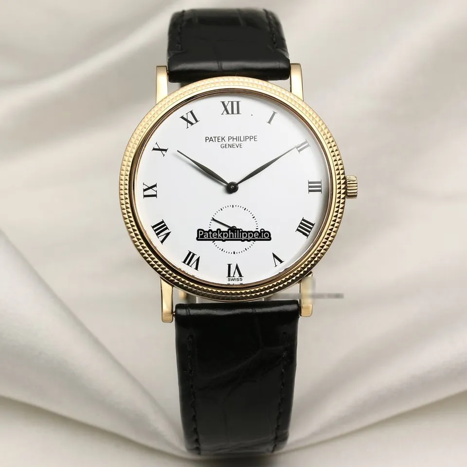 Patek Philippe Calatrava 3919 33MM Yellow Gold Case Manual Winding