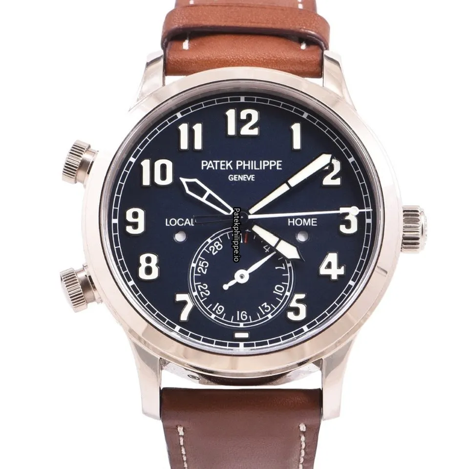 Alternative view of Patek Philippe Travel Time 5524g 42MM White Gold Case Automatic