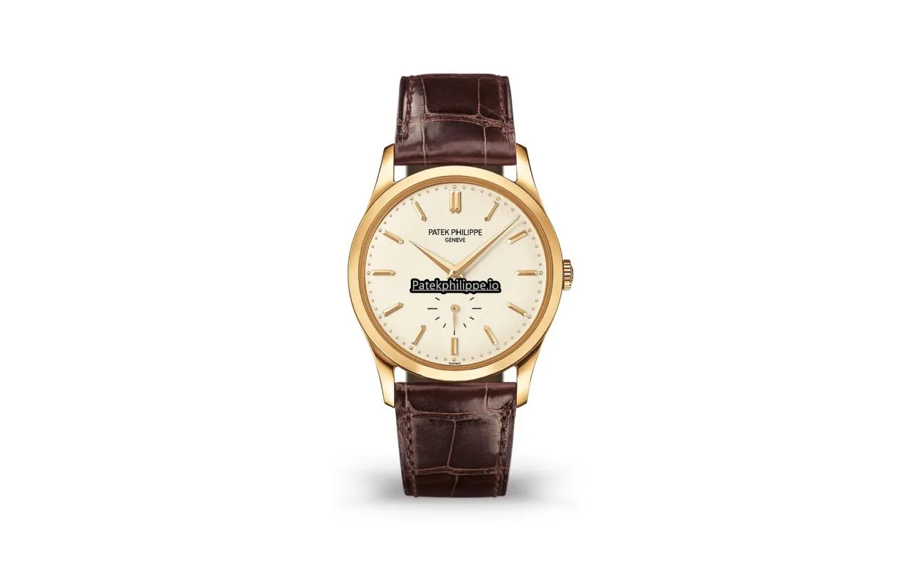 Patek Philippe Calatrava 5196j-001 37MM Yellow Gold Case Manual Winding