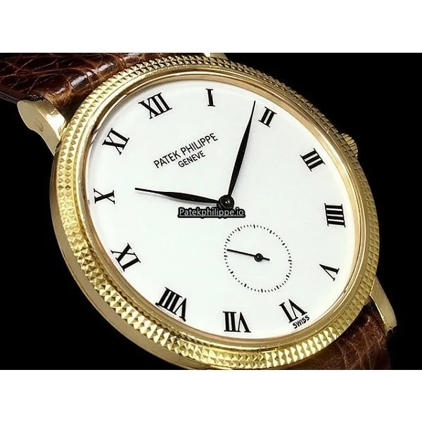 Alternative view of Patek Philippe Calatrava 3919j-001 33MM Yellow Gold Case Manual Winding