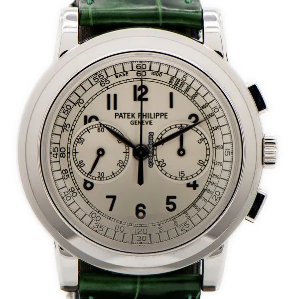 Patek Philippe Chronograph 5070g-001 42MM White Gold Case Manual Winding
