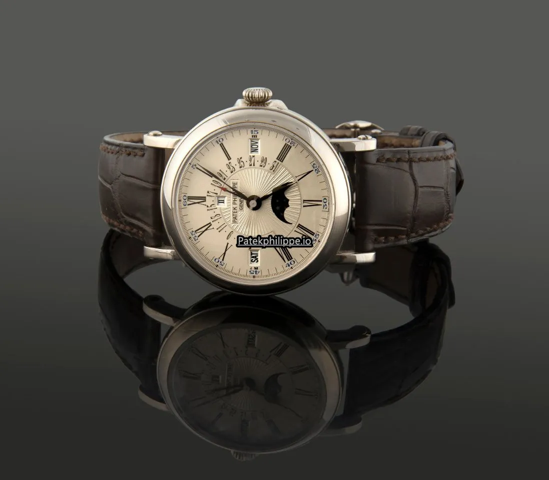 Alternative view of Patek Philippe Perpetual Calendar 5159g-001 38MM White Gold Case Automatic