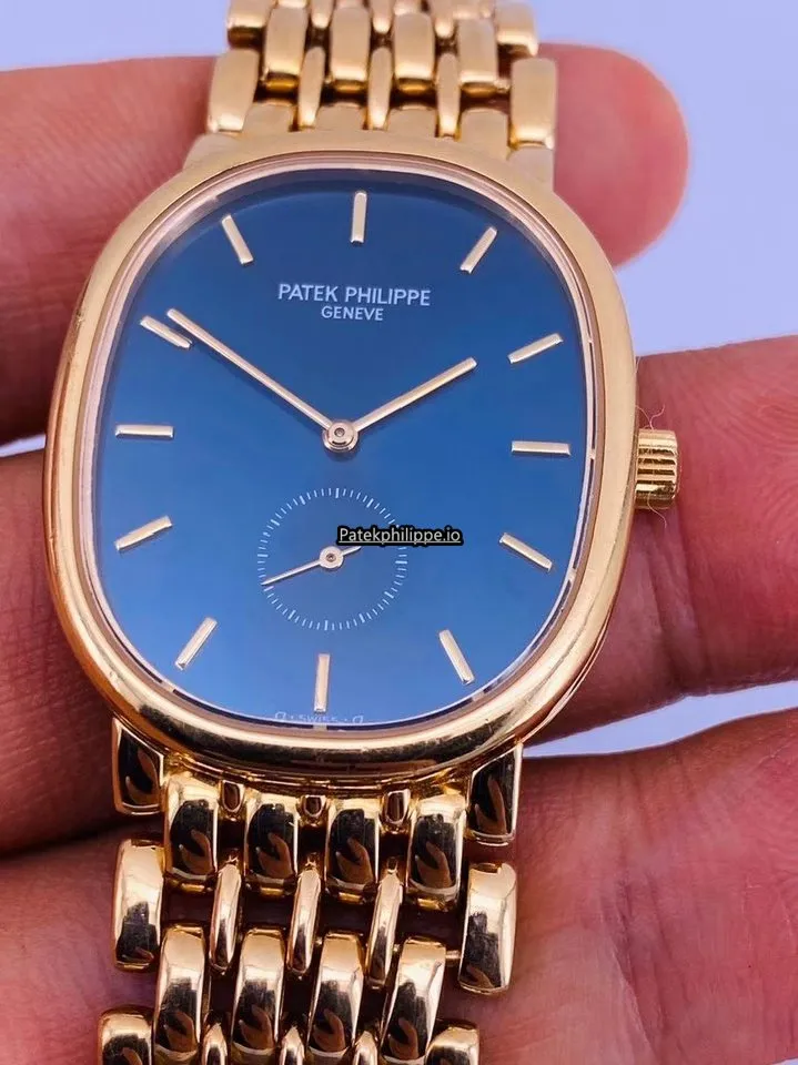 Alternative view of Patek Philippe Golden Ellipse 3738j 28x34MM Yellow Gold Case Manual Winding