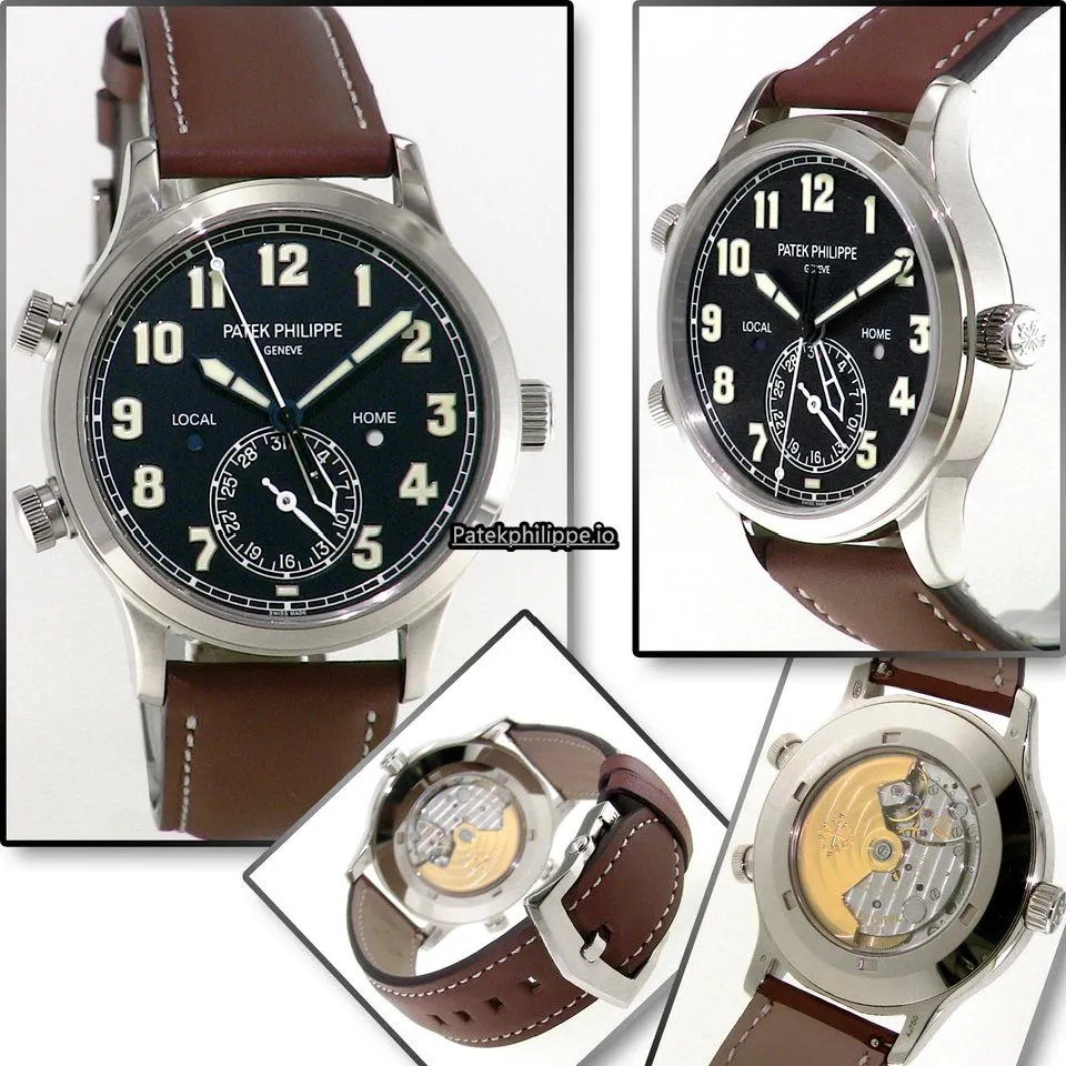 Patek Philippe Travel Time 5524g-001 42MM White Gold Case Automatic