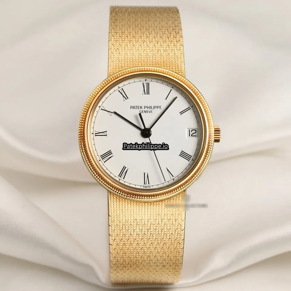 Patek Philippe Calatrava 3802/001 33MM Yellow Gold Case Automatic