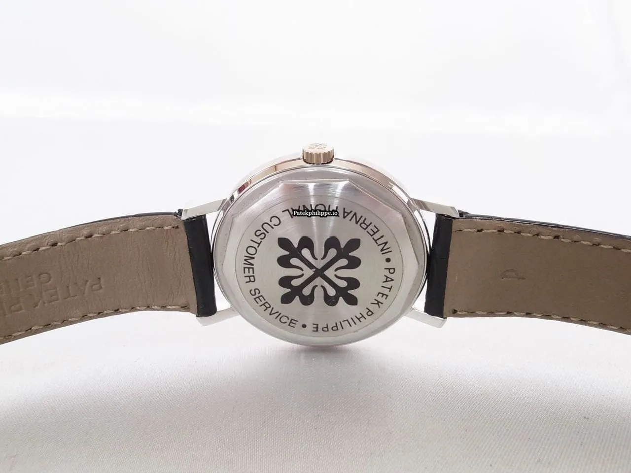 Alternative view of Patek Philippe Calatrava 3445 35MM White Gold Case Automatic