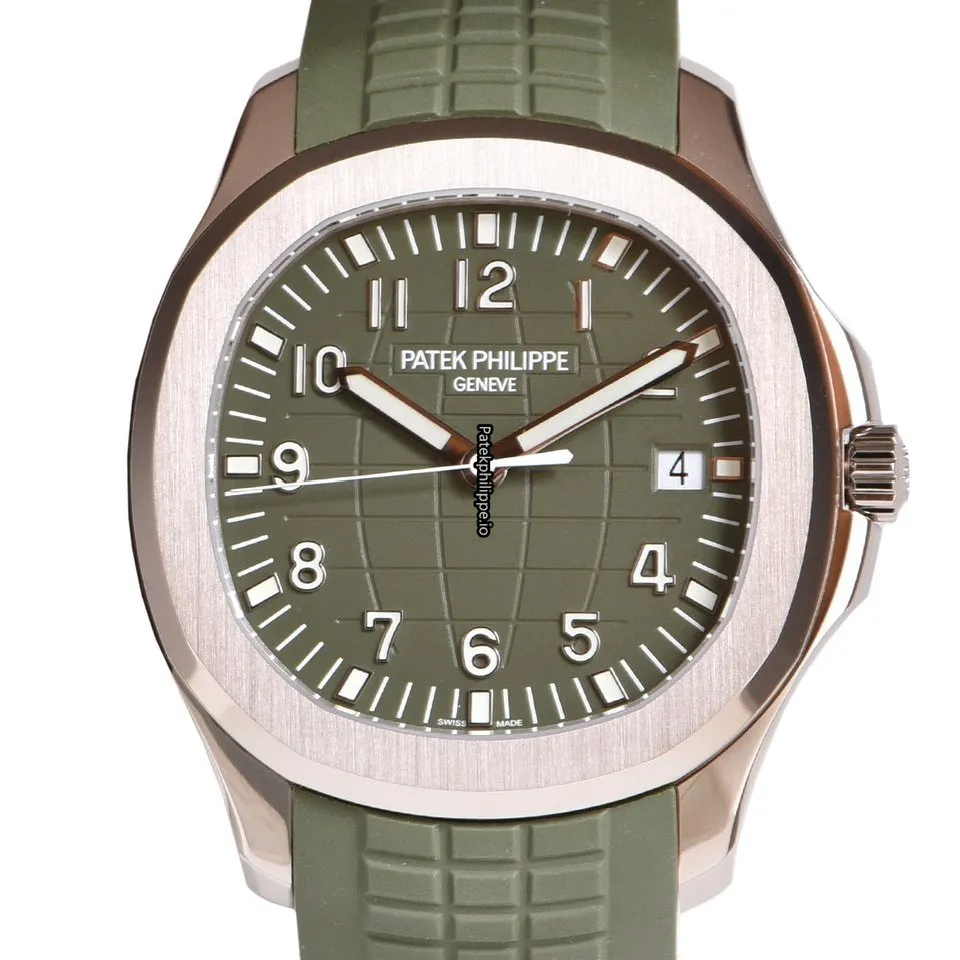 Alternative view of Patek Philippe Aquanaut 5168g-010 42.2MM White Gold Case Automatic