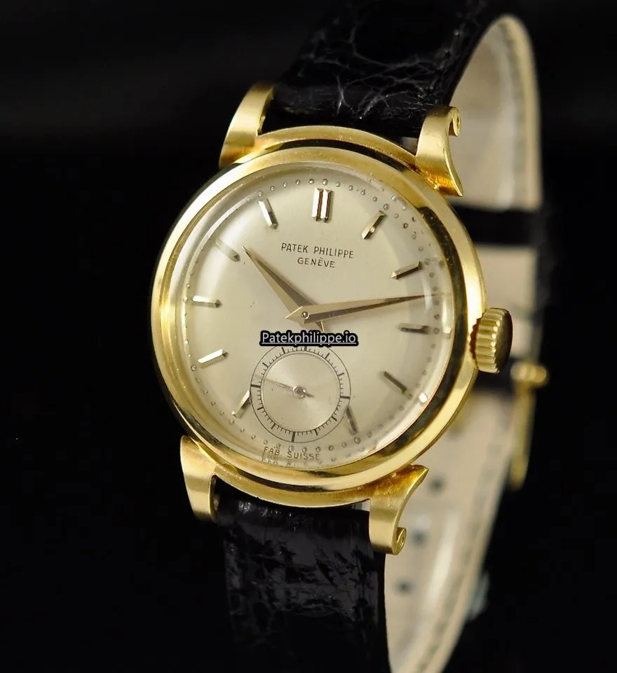 Alternative view of Patek Philippe Calatrava 1491 34MM Yellow Gold Case Manual Winding