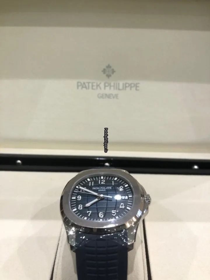 Alternative view of Patek Philippe Aquanaut 5168g-001 42MM White Gold Case Automatic