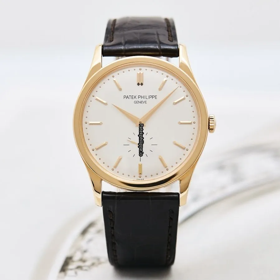 Patek Philippe Calatrava 5196r 37MM Rose Gold Case Manual Winding