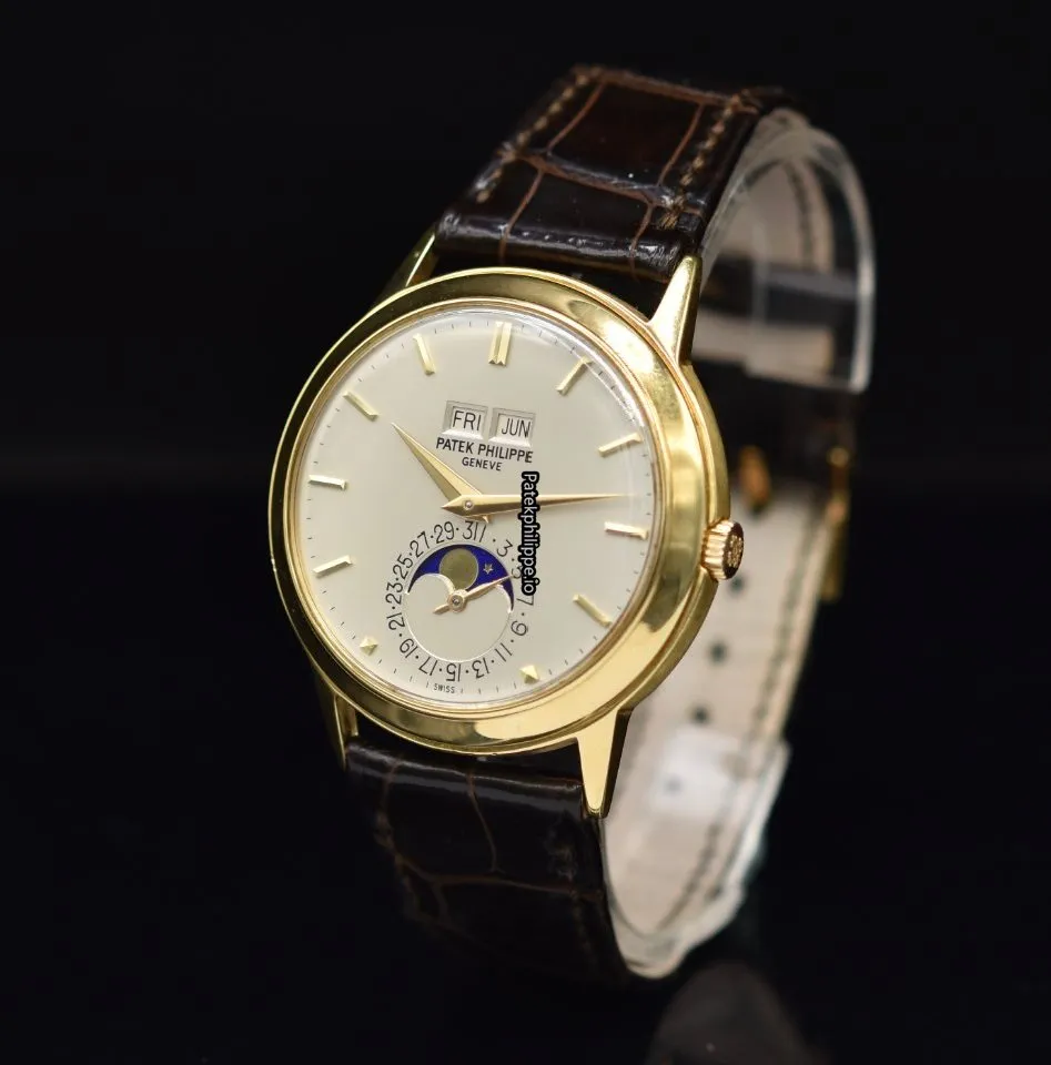 Alternative view of Patek Philippe Perpetual Calendar 3448 37,5MM Yellow Gold Case