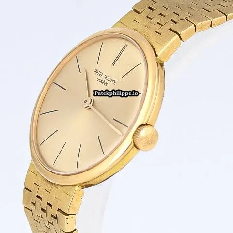 Alternative view of Patek Philippe Calatrava Jan-42 28MM Yellow Gold Case Manual Winding