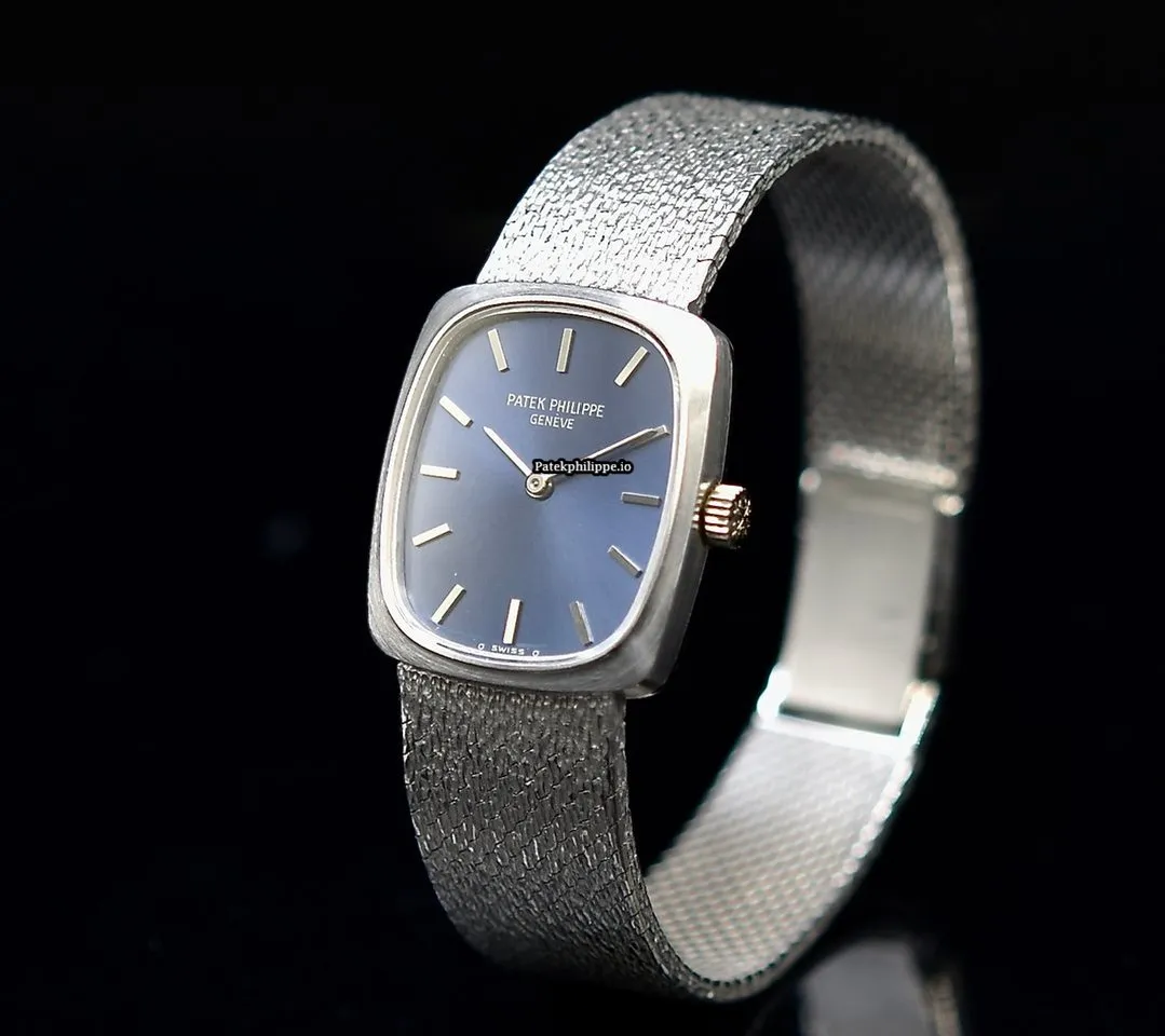 Alternative view of Patek Philippe Golden Ellipse Jan-21 20x22MM White Gold Case Manual Winding