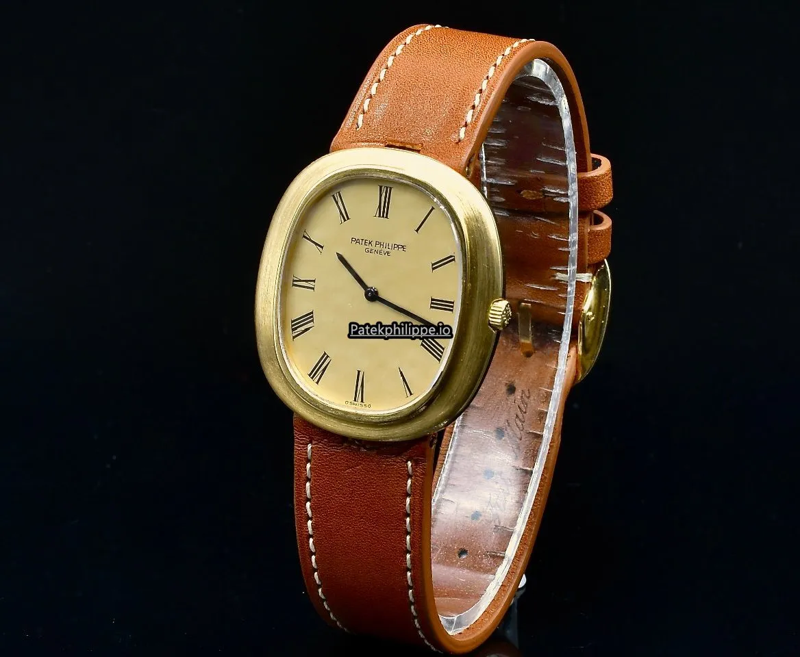 Alternative view of Patek Philippe Golden Ellipse 3589 33x36MM Yellow Gold Case Automatic
