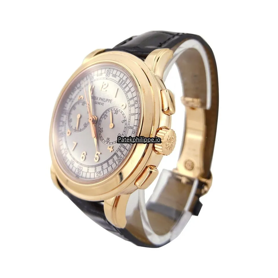 Alternative view of Patek Philippe Chronograph 5070r-001 42MM Rose Gold Case Manual Winding