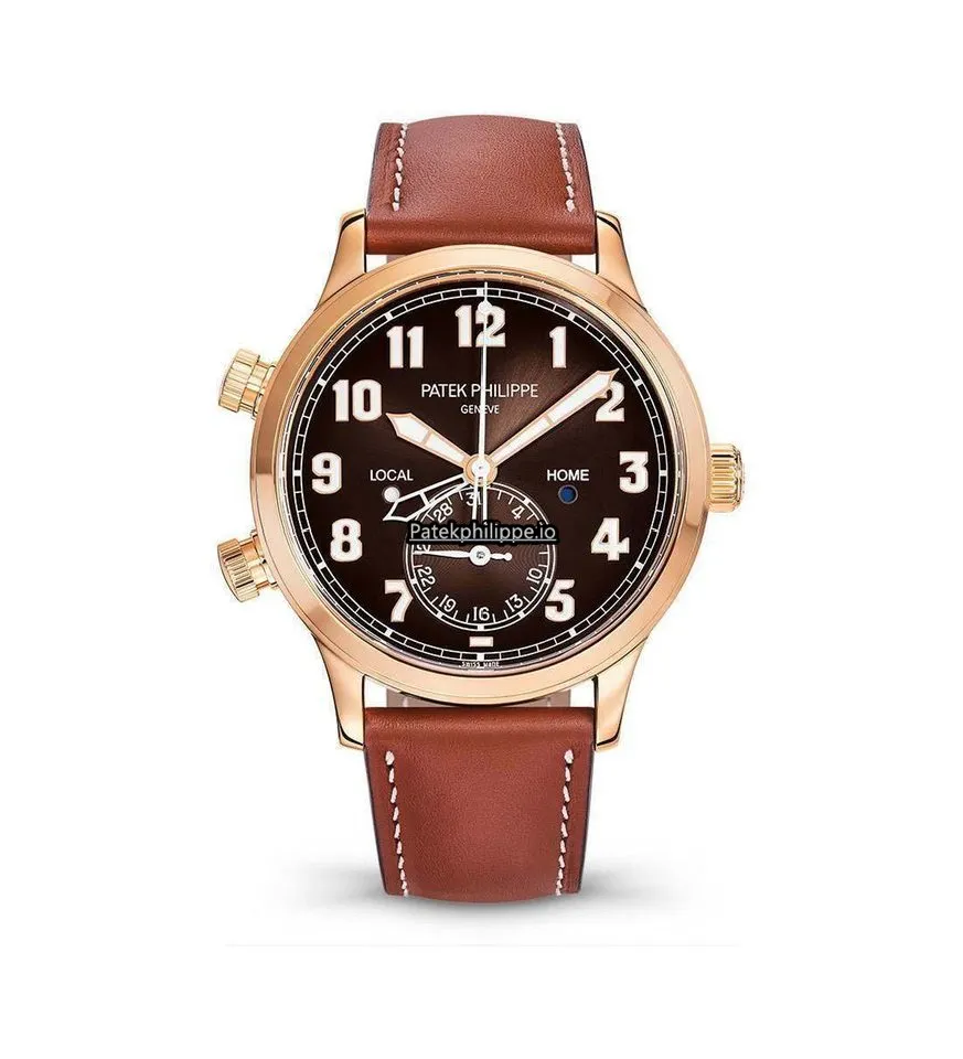 Patek Philippe Travel Time 5524r-001 42MM Rose Gold Case Automatic
