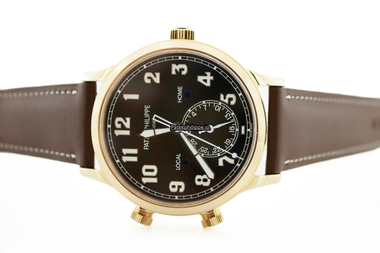 Alternative view of Patek Philippe Travel Time 5524r-001 42MM Rose Gold Case Automatic