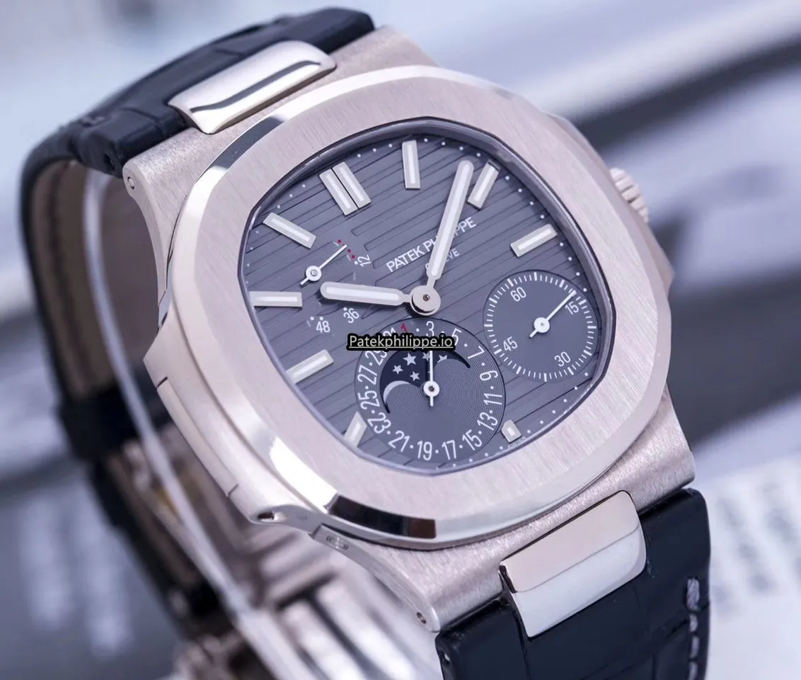 Alternative view of Patek Philippe Nautilus 5712g 40MM White Gold Case Automatic