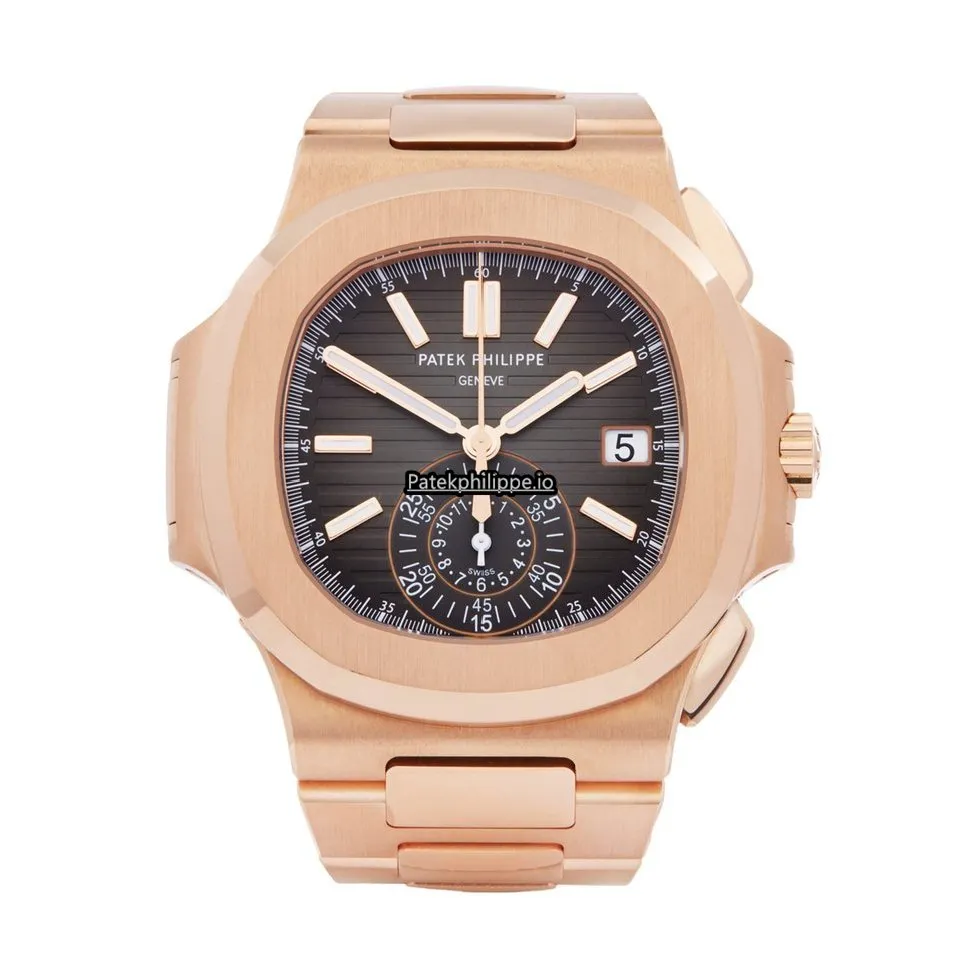 Patek Philippe Nautilus 5980/1r-001 40.5MM Rose Gold Case Automatic