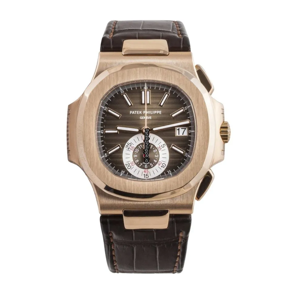 Patek Philippe Nautilus 5980/r-001 40.5MM Rose Gold Case Automatic