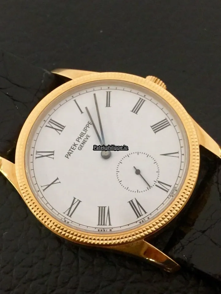 Alternative view of Patek Philippe Calatrava 3796d 31MM Yellow Gold Case Manual Winding
