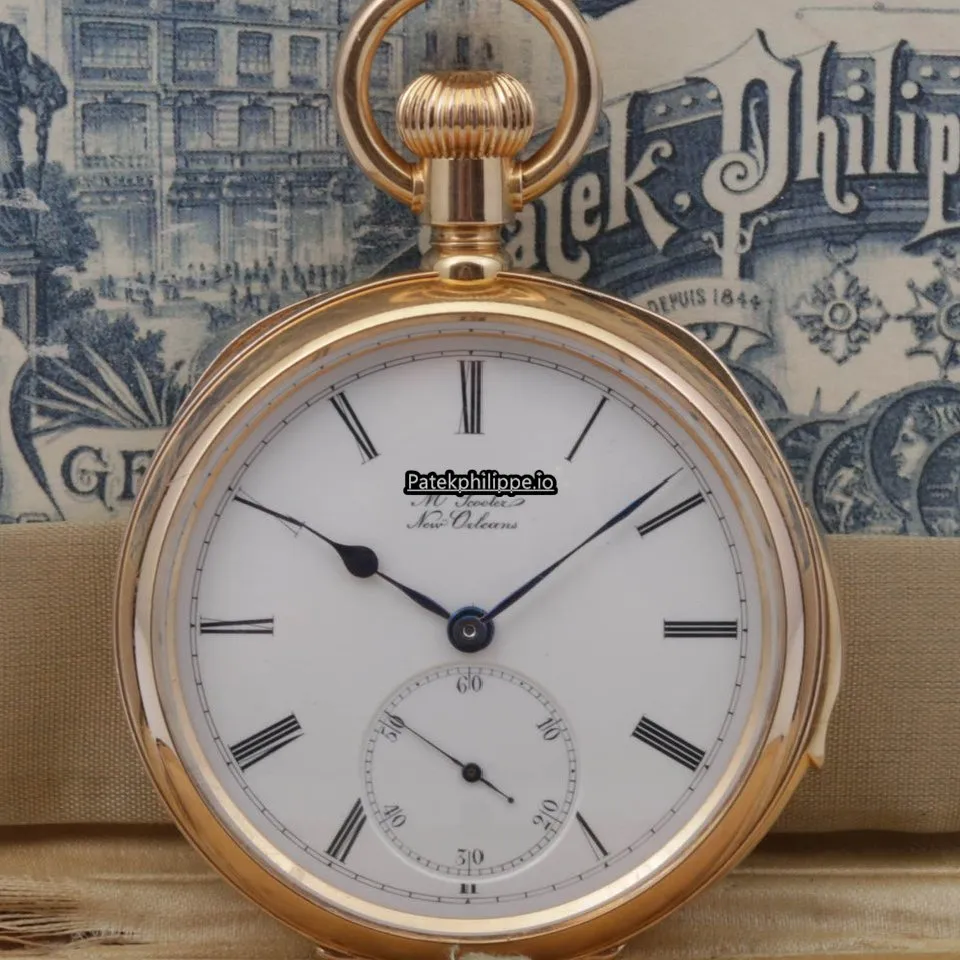 Alternative view of Patek Philippe Minute Repeater 53MM Red Gold Case Manual Winding