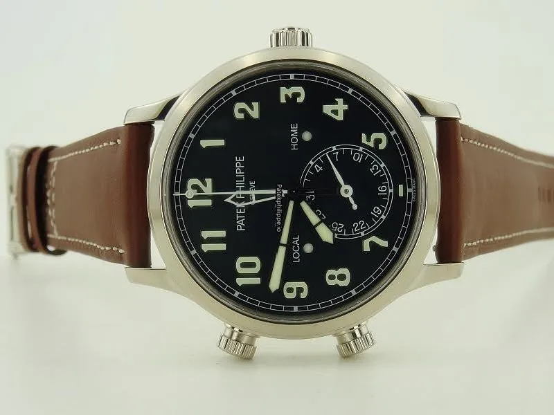Alternative view of Patek Philippe Travel Time 5524g-001 42MM White Gold Case Automatic