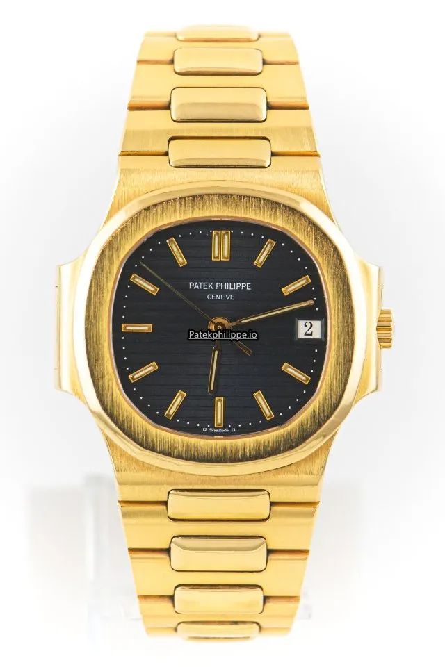 Alternative view of Patek Philippe Nautilus 3800/001 37MM Yellow Gold Case Automatic