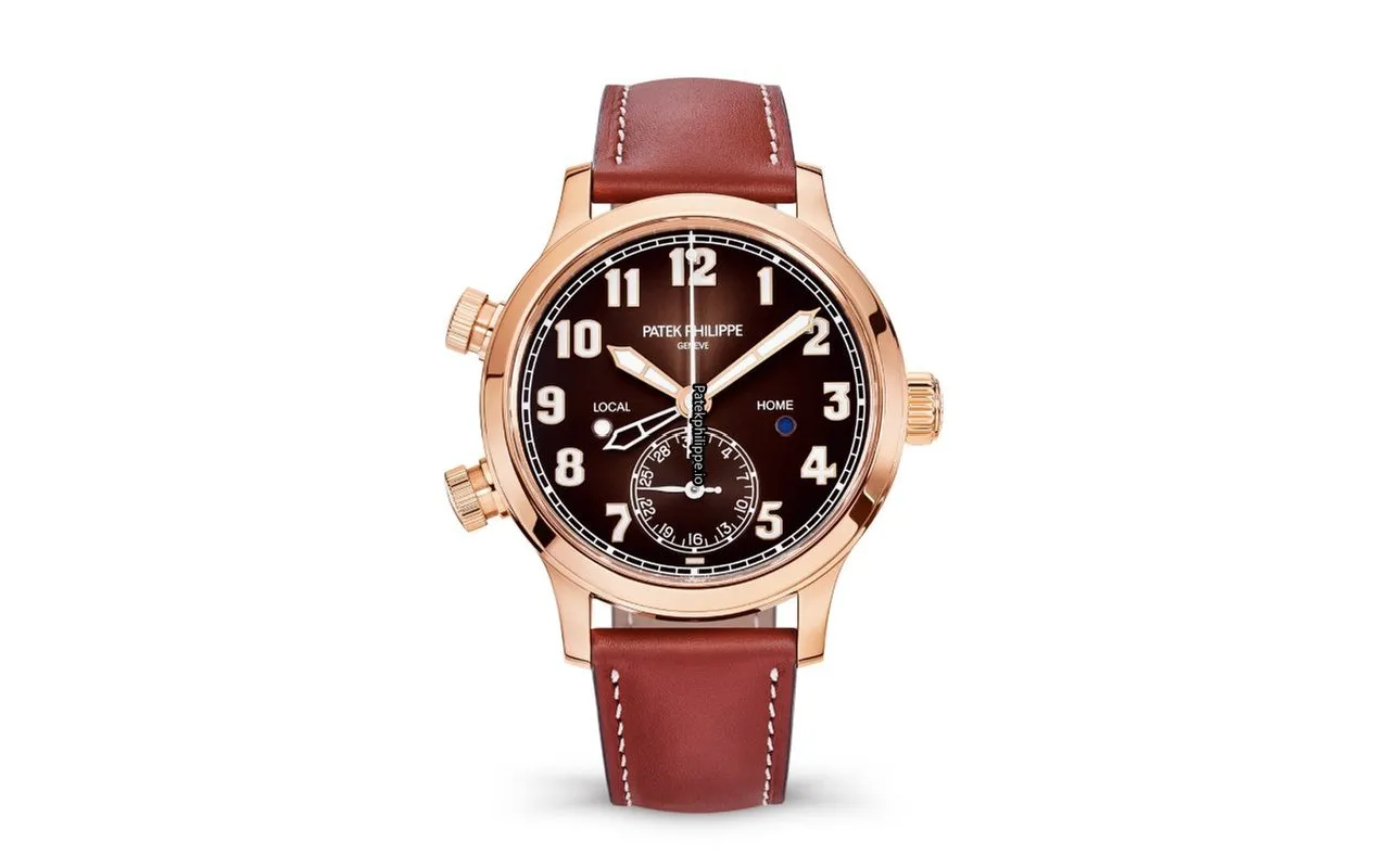 Patek Philippe Travel Time 7234r-001 37.5MM Rose Gold Case Automatic