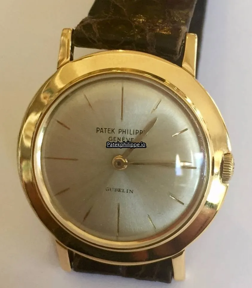 Alternative view of Patek Philippe Calatrava 2595 32MM Yellow Gold Case Manual Winding