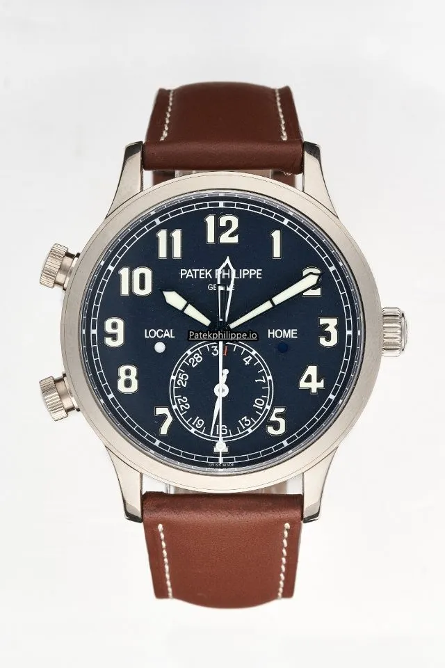 Patek Philippe Travel Time 5524g-001 42MM White Gold Case Automatic