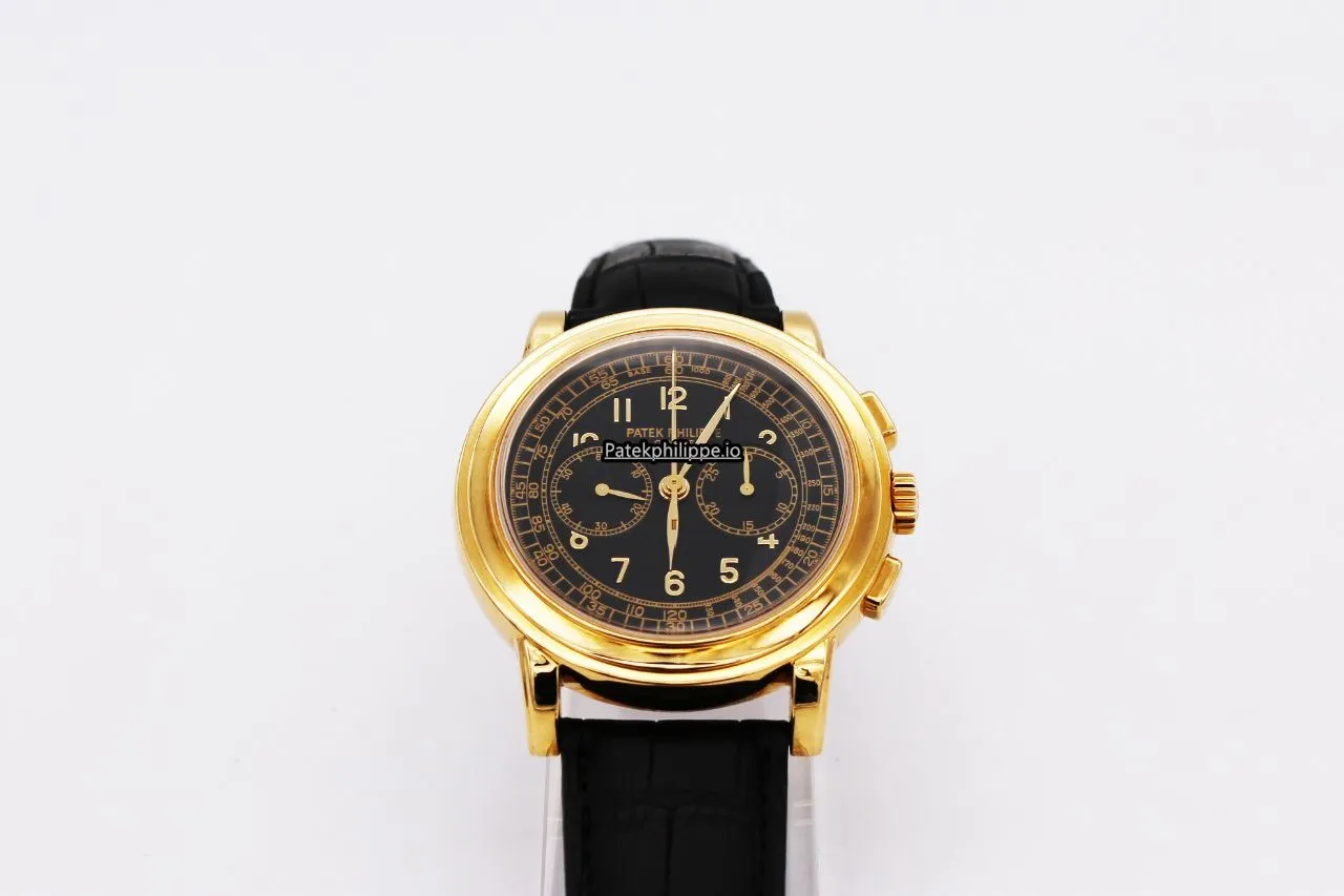 Alternative view of Patek Philippe Chronograph 5070j-001 42MM Yellow Gold Case Manual Winding