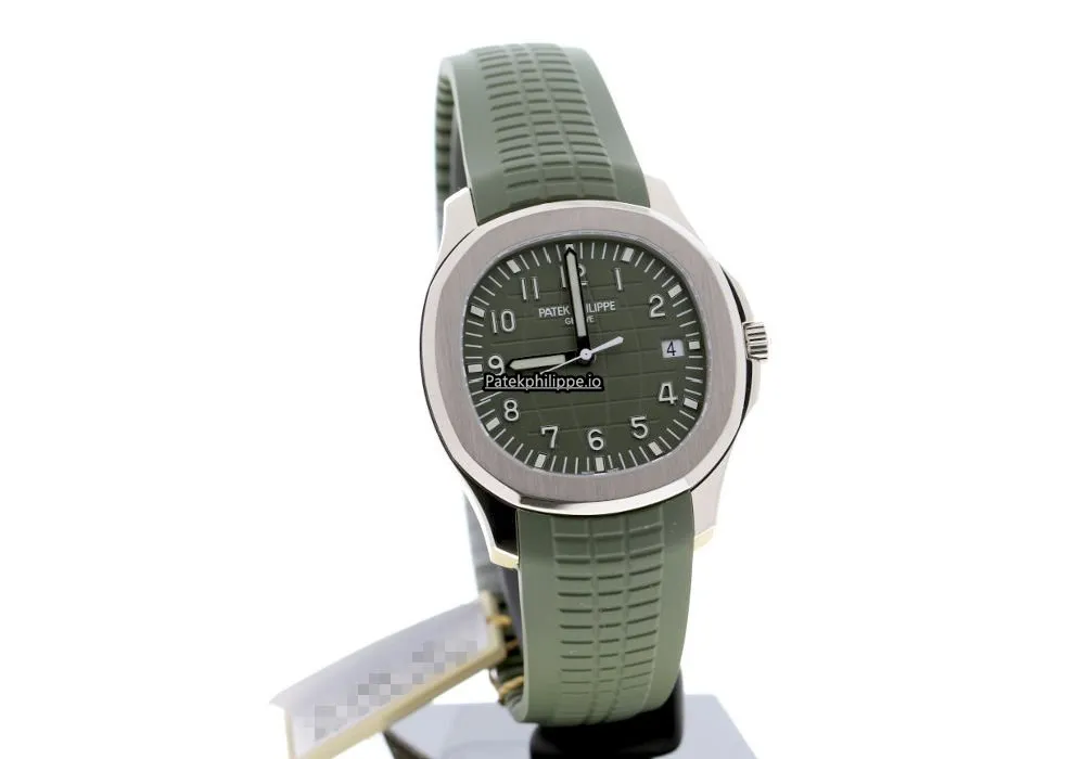 Alternative view of Patek Philippe Aquanaut 5168g-010 42.2MM White Gold Case Automatic