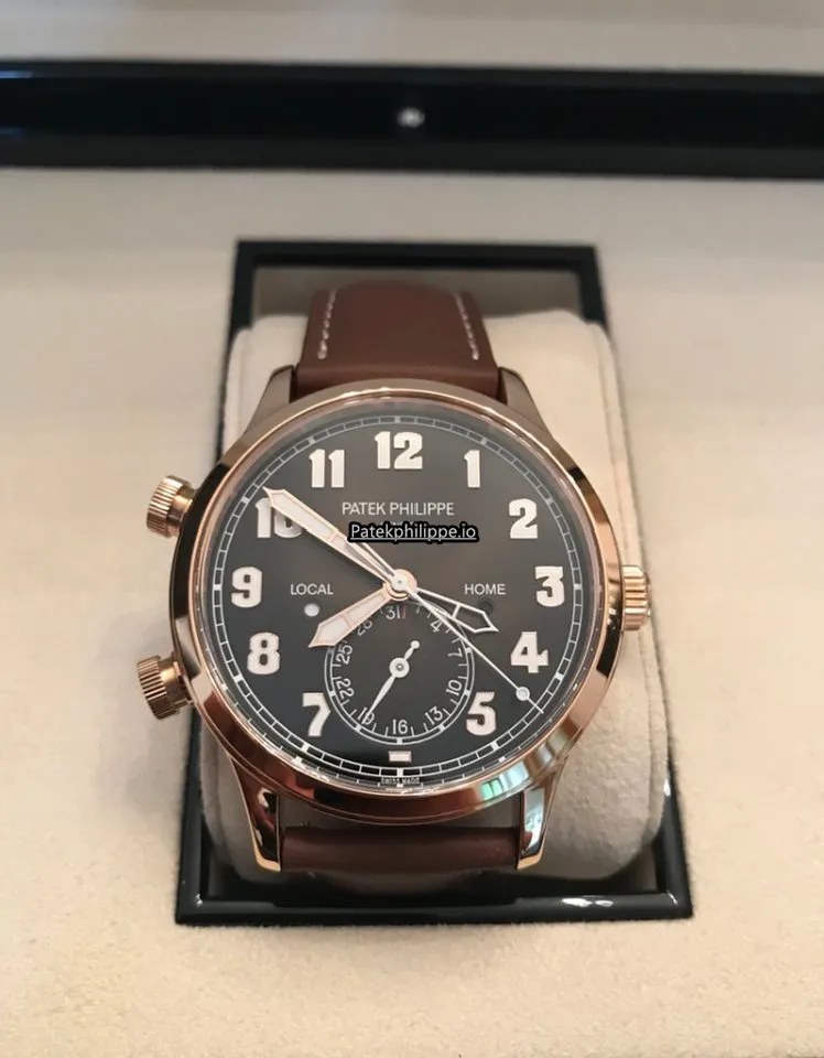 Patek Philippe Travel Time 5524r-001 42MM Rose Gold Case Automatic