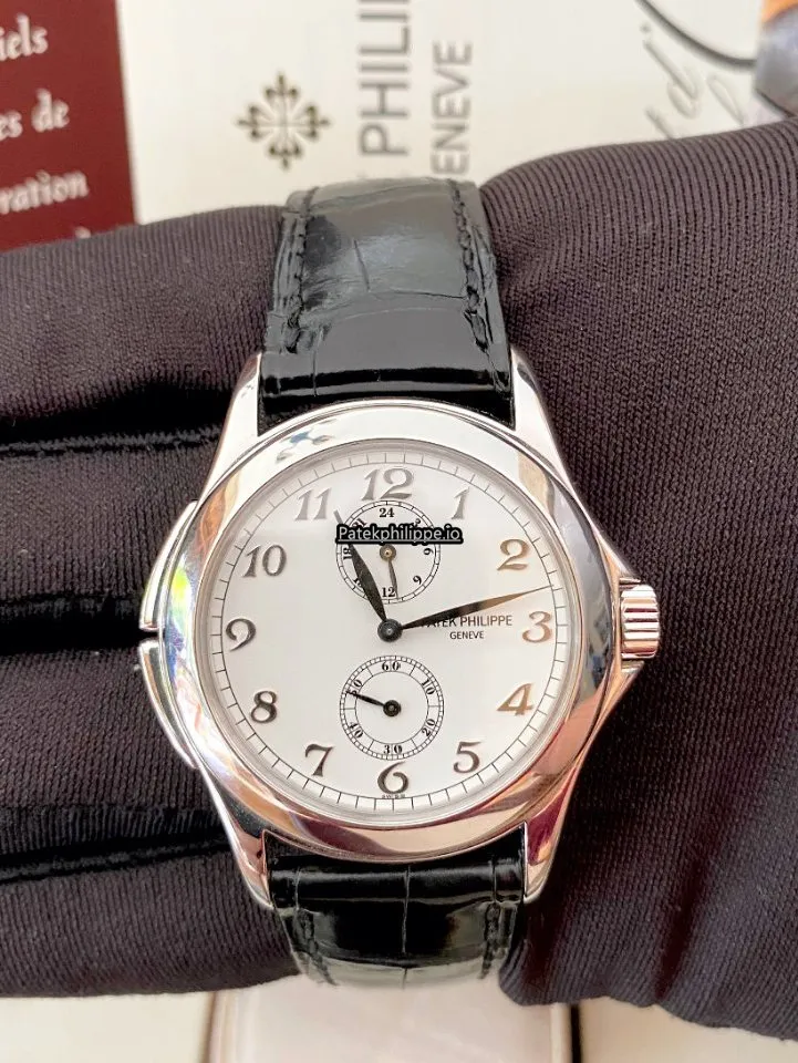 Alternative view of Patek Philippe Travel Time 5134g-001 37MM White Gold Case Manual Winding