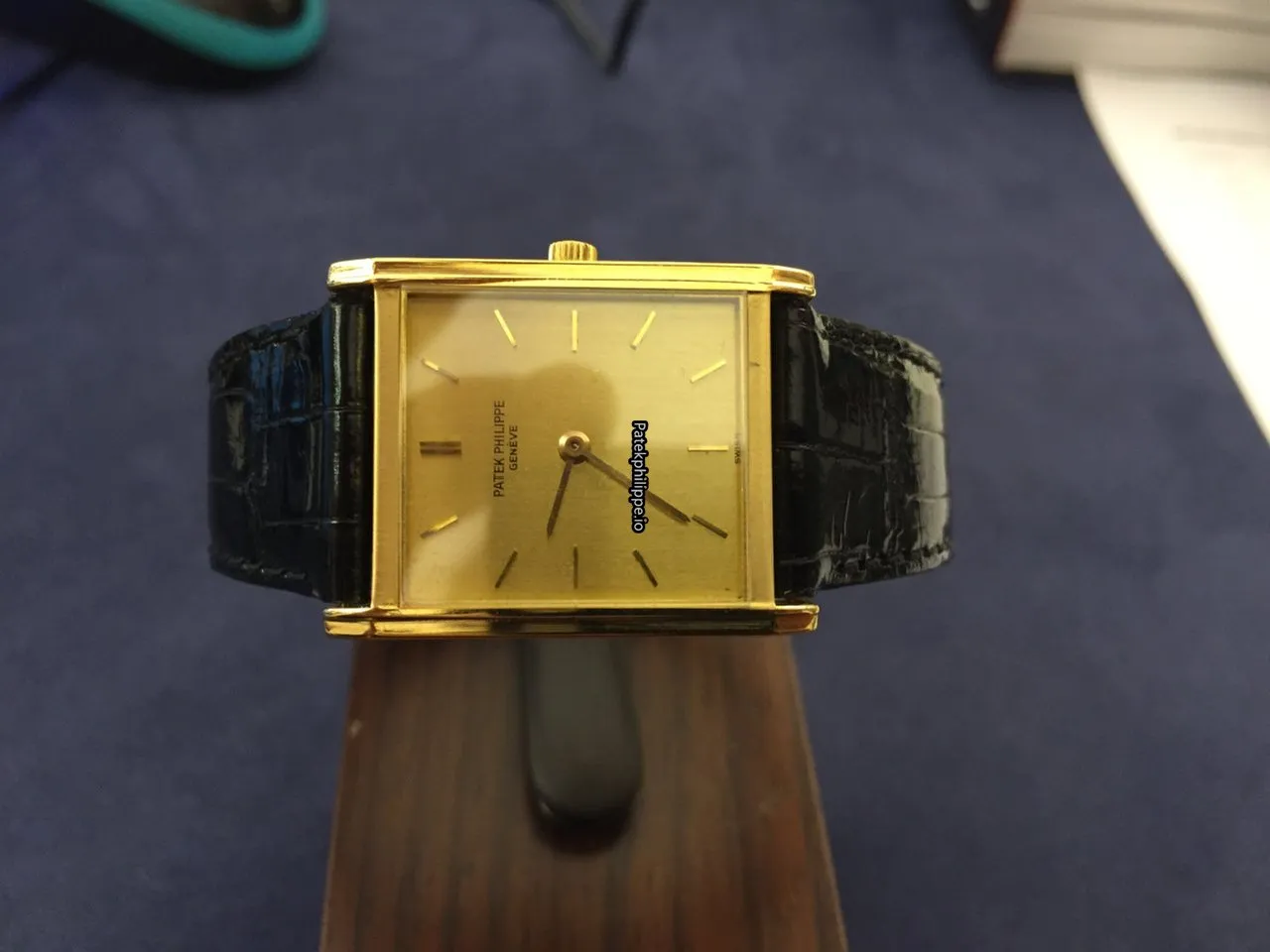 Alternative view of Patek Philippe Vintage 35x28MM Yellow Gold Case Manual Winding