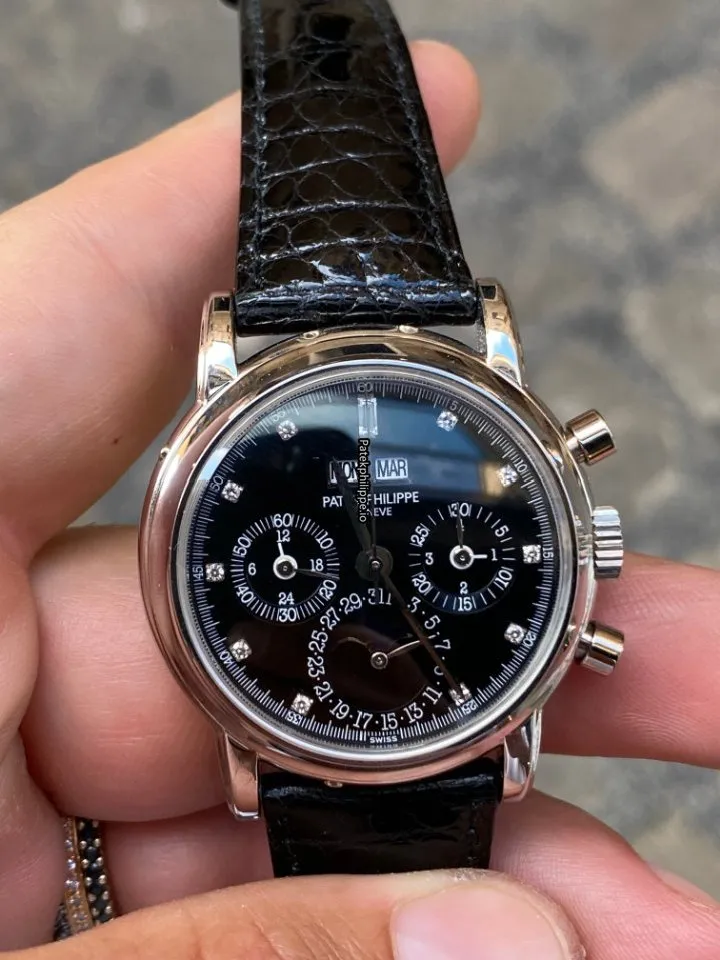 Alternative view of Patek Philippe Perpetual Calendar 3970p Platinum Case Manual Winding