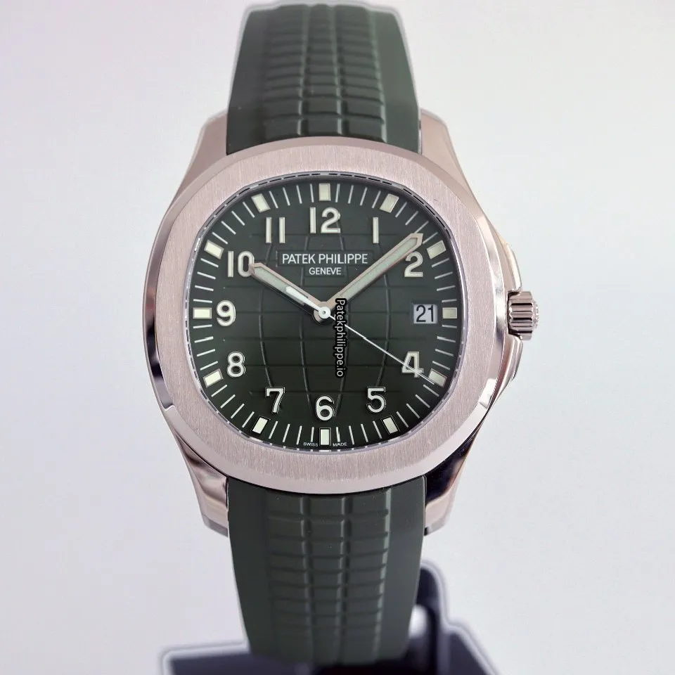 Alternative view of Patek Philippe Aquanaut 5168g-010 42.2MM White Gold Case Automatic