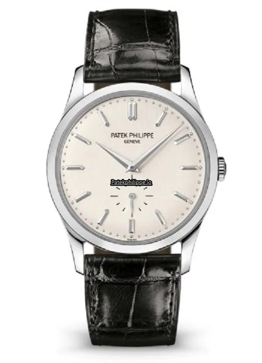 Patek Philippe Calatrava 5196g-001 37MM White Gold Case Manual Winding