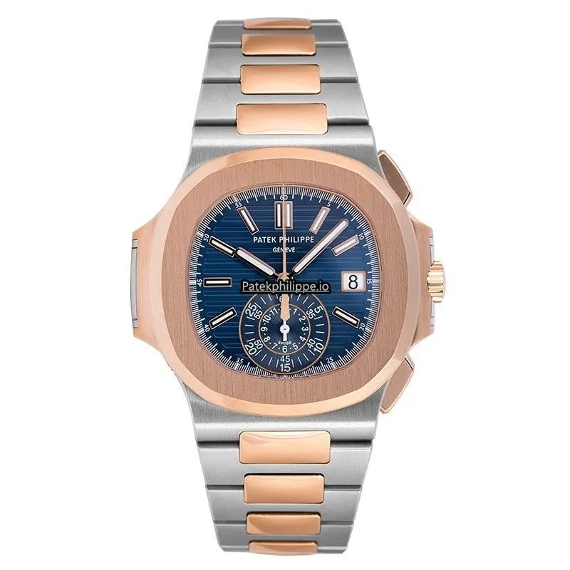 Alternative view of Patek Philippe Nautilus 5980/1ar-001 40.5MM Gold/steel Case Automatic