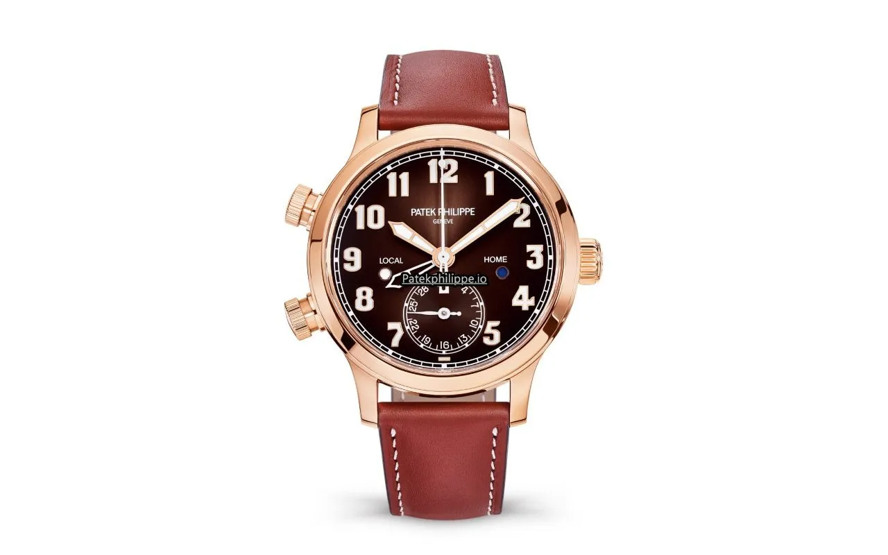 Patek Philippe Travel Time 7234r-001 37.5MM Rose Gold Case Automatic