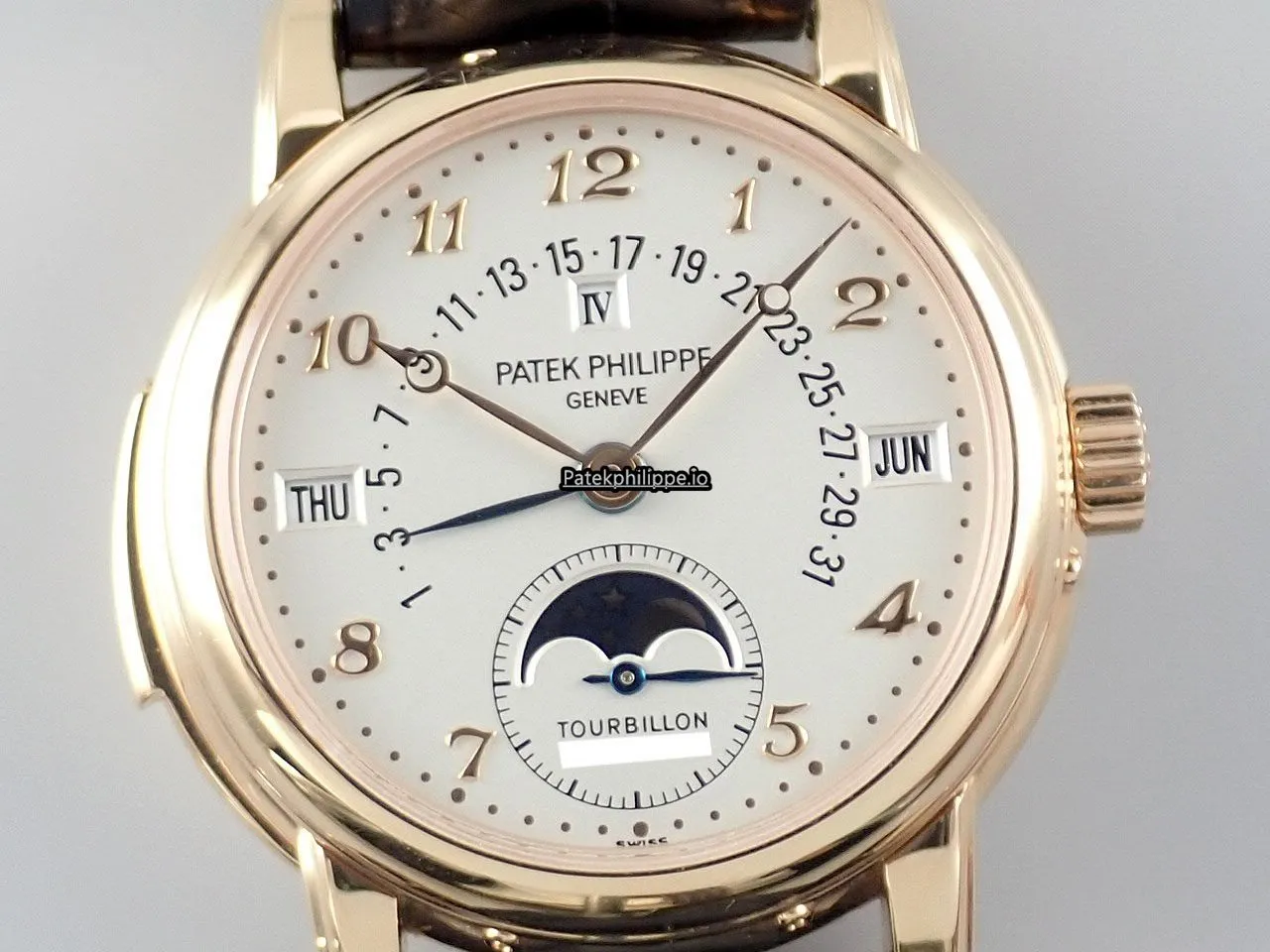 Alternative view of Patek Philippe Complications 5016r-010 36.8MM Red Gold Case Manual Winding