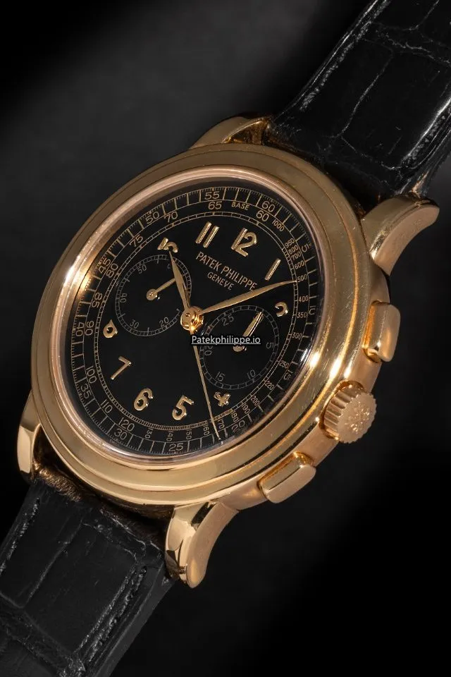 Alternative view of Patek Philippe Chronograph 5070 J 42MM Yellow Gold Case Manual Winding