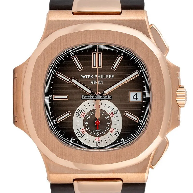 Patek Philippe Nautilus 5980r-001 40.5MM Rose Gold Case Automatic