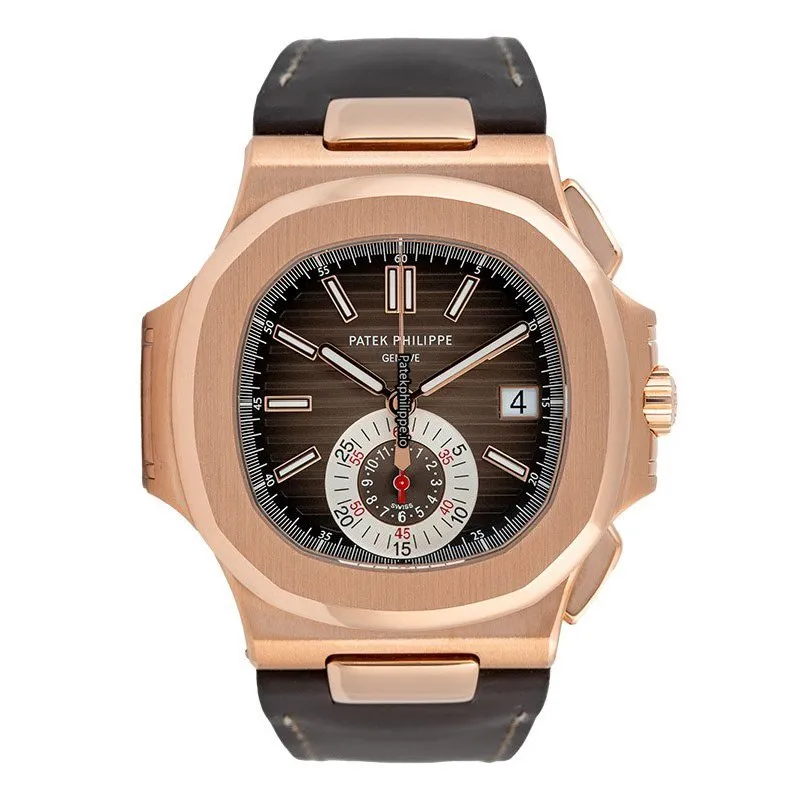 Alternative view of Patek Philippe Nautilus 5980r-001 40.5MM Rose Gold Case Automatic