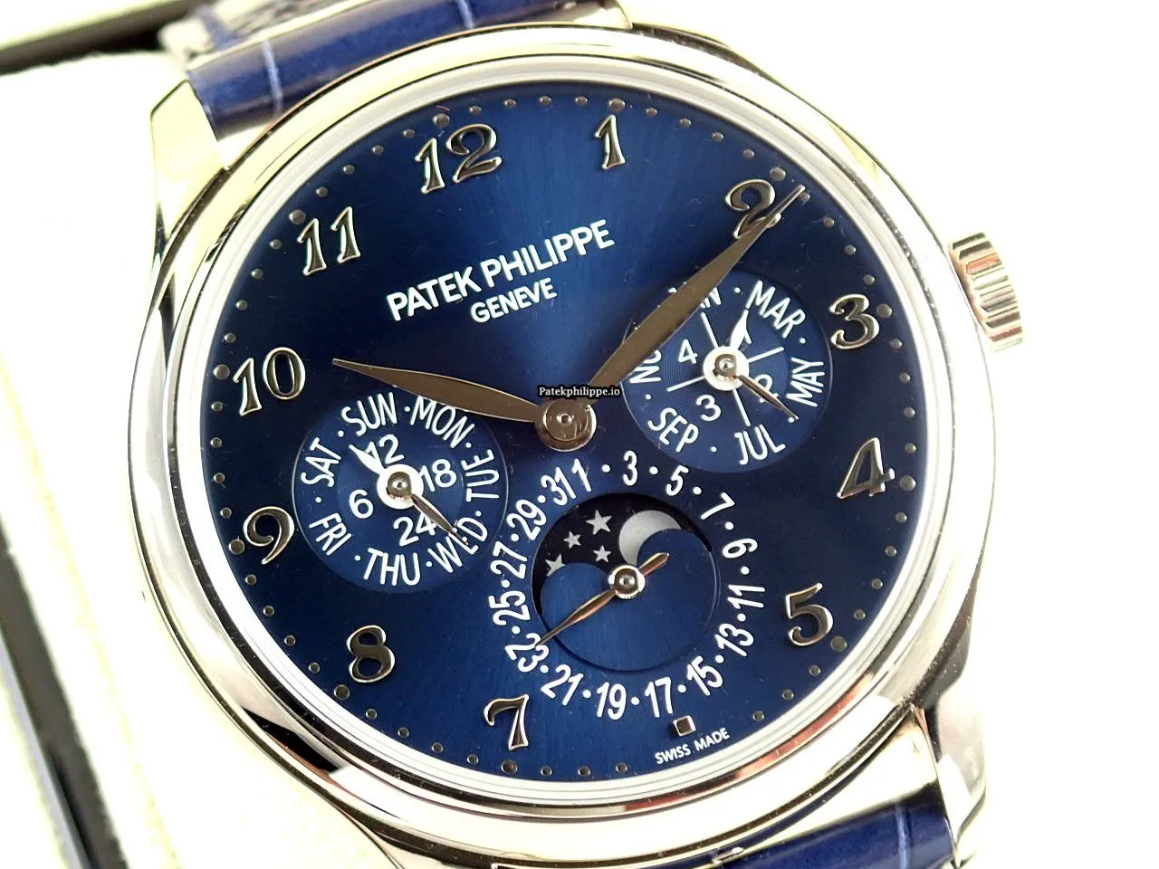 Alternative view of Patek Philippe Perpetual Calendar 5327g-001 39MM White Gold Case Automatic